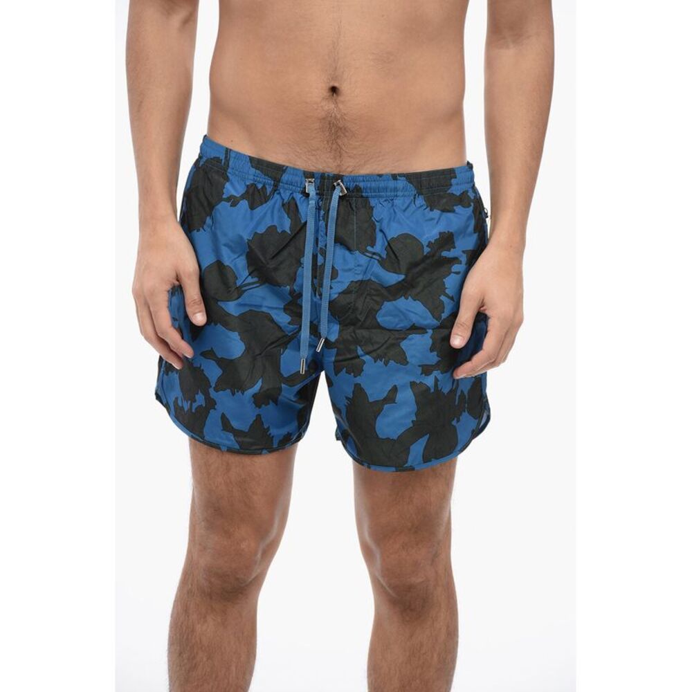 Nylon Boxer BOLD FLOWERS Swim Trunks